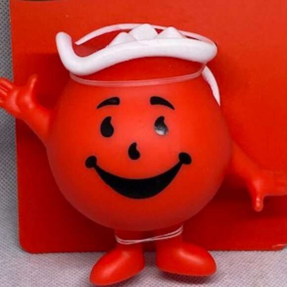 Vinyl Dog Toy "Kool-Aid "(Squeaker Inside) Red - Picture 4 of 6
